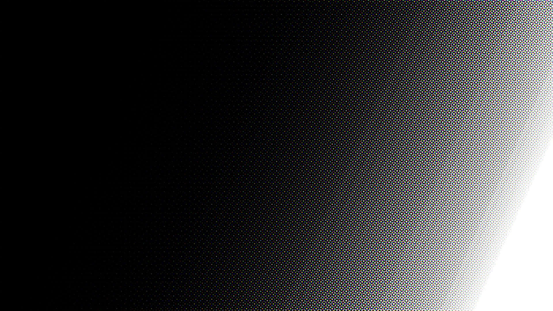 Simple Black And White 桌布 壁紙 — 由密集的半色調點沿對角線逐漸淡出所形成的極簡黑到白漸變。
