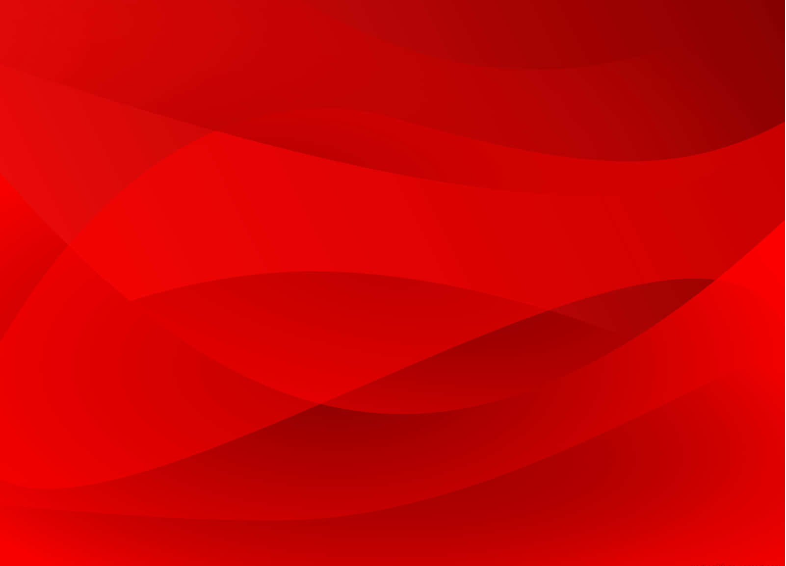 Red Pc 桌布 壁紙 — 由層疊的深紅色波浪組成的動態抽象構圖，帶有柔和漸變和細微陰影。