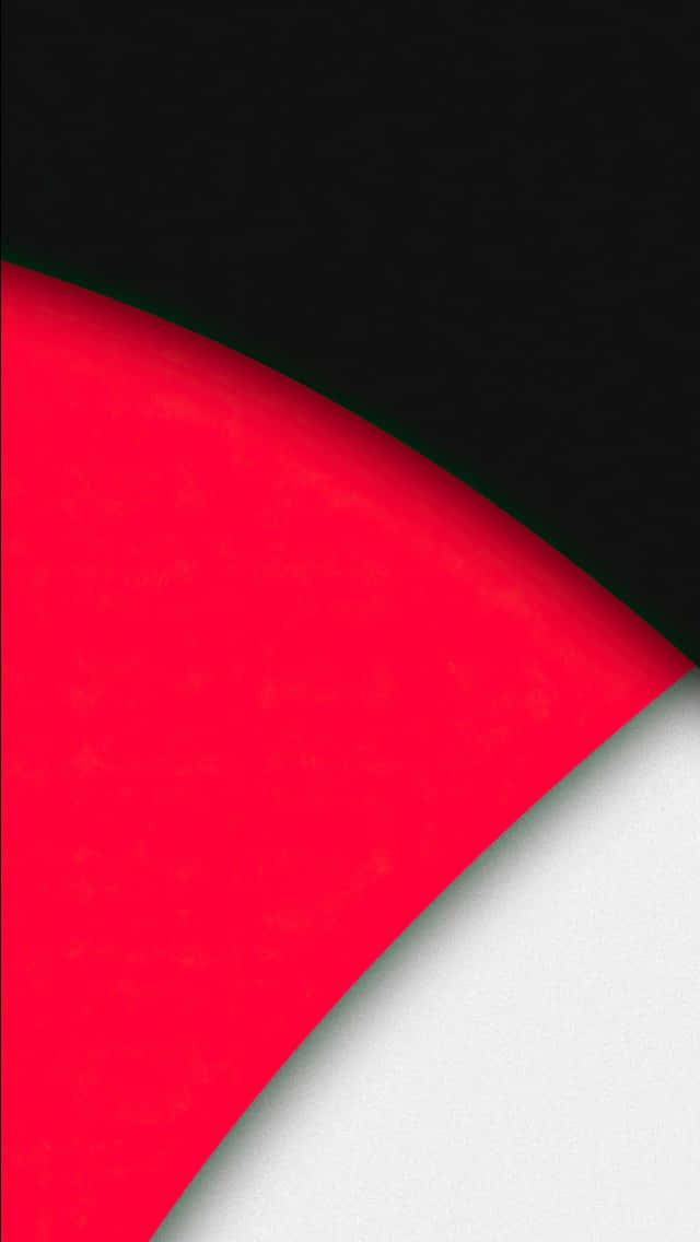Black White And Red 桌布 壁紙 — 由彎曲的黑色、紅色和白色面板組成的醒目抽象構圖，帶有細微紋理。