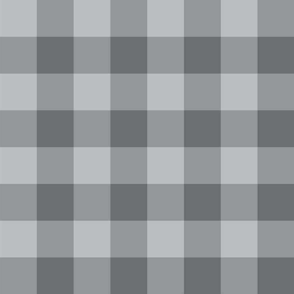 Plaid 桌布 壁紙 — 由淺灰色和深灰色方格交替組成的無縫幾何圖案，營造出現代簡約的棋盤格紋理。