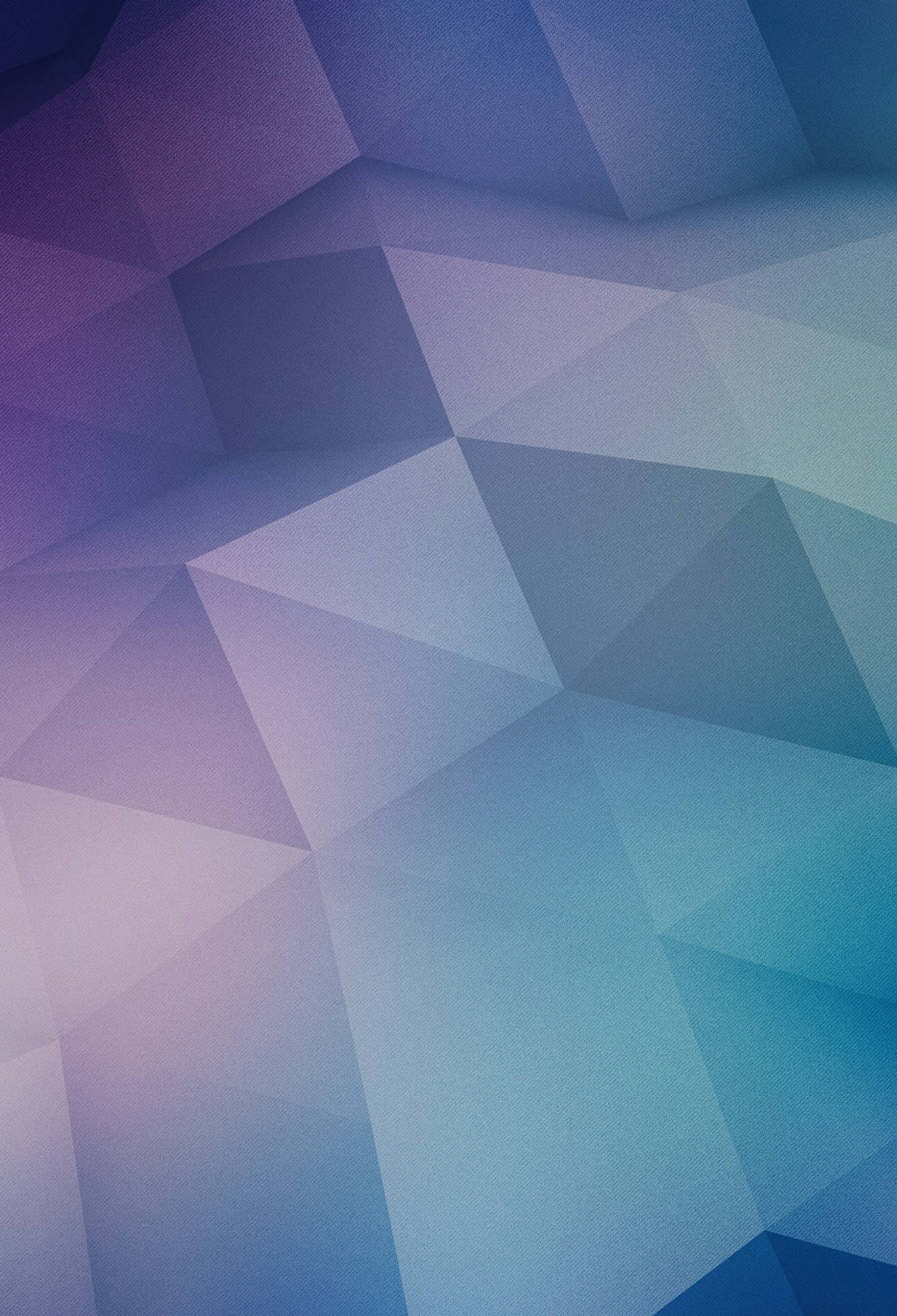 Geometric 桌布 壁紙 — 由紫色到藍色的三角形切面平滑漸變，形成現代抽象幾何壁紙。