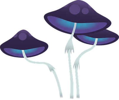 發光奇幻蘑菇 壁紙