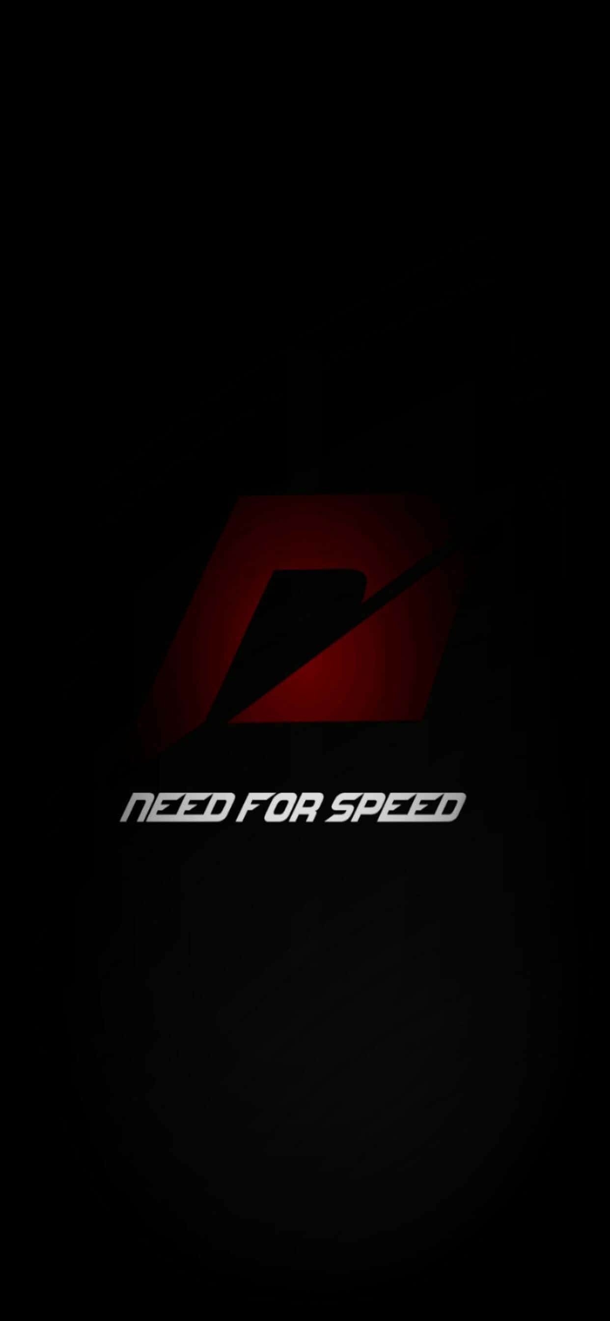 iPhone Xs Max Need For Speed Heat 桌布 壁紙 — 發光的紅色風格化「N」標誌和「Need for Speed」文字在深色背景上脫穎而出。