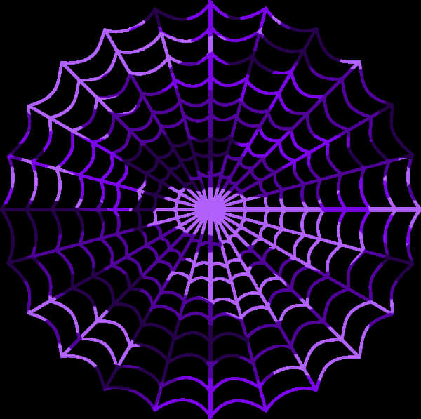 Spiderman Web 桌布 壁紙 — 發光的紫色蜘蛛網在純黑色背景上向外輻射，中央帶有太陽爆發圖案。