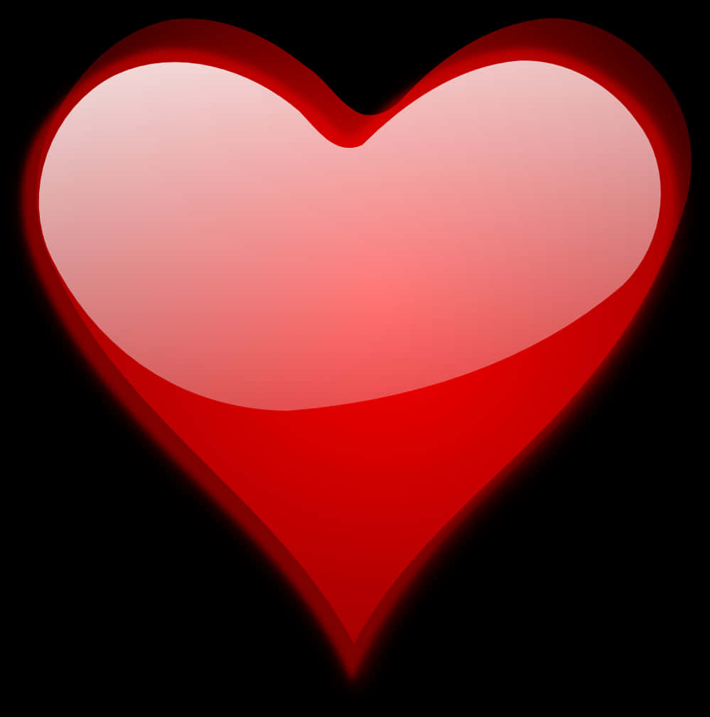 發光紅心圖案 壁紙