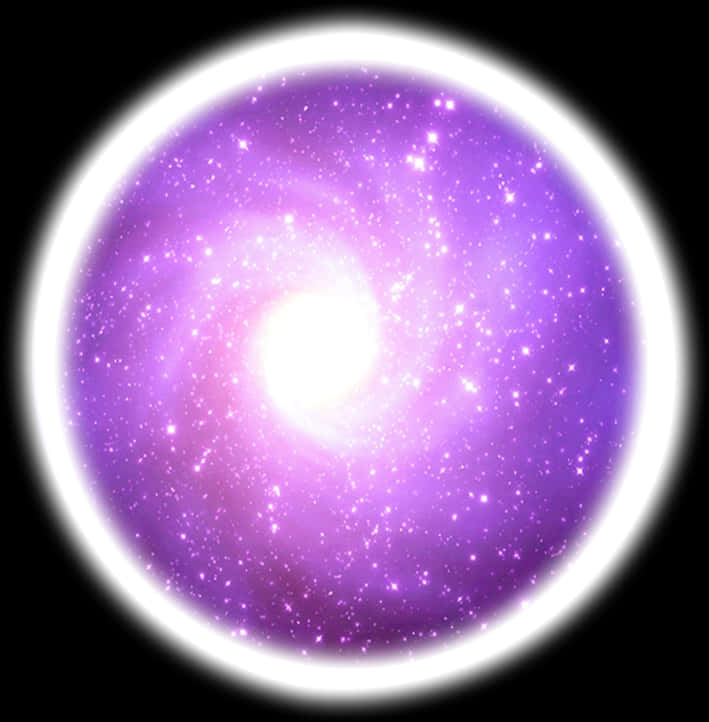 發光紫色星系入口 壁紙
