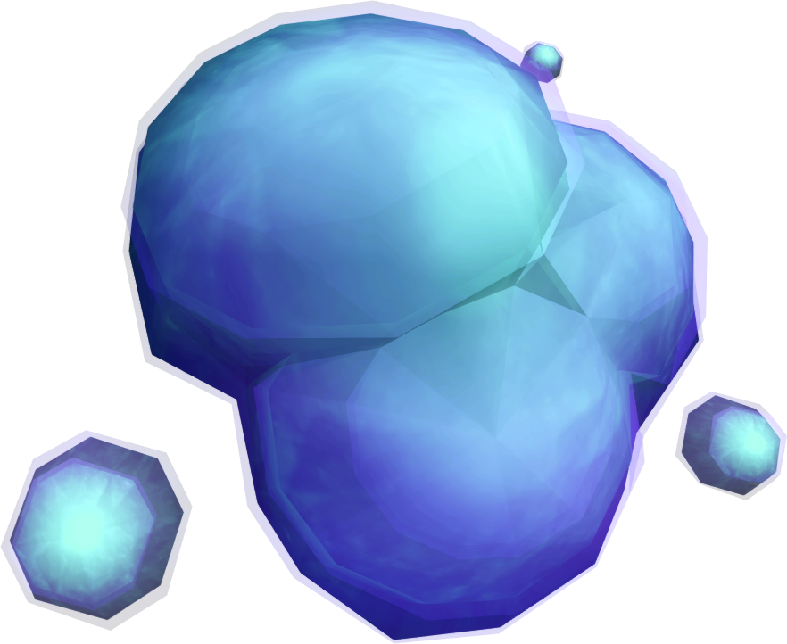 發光藍色水晶 壁紙
