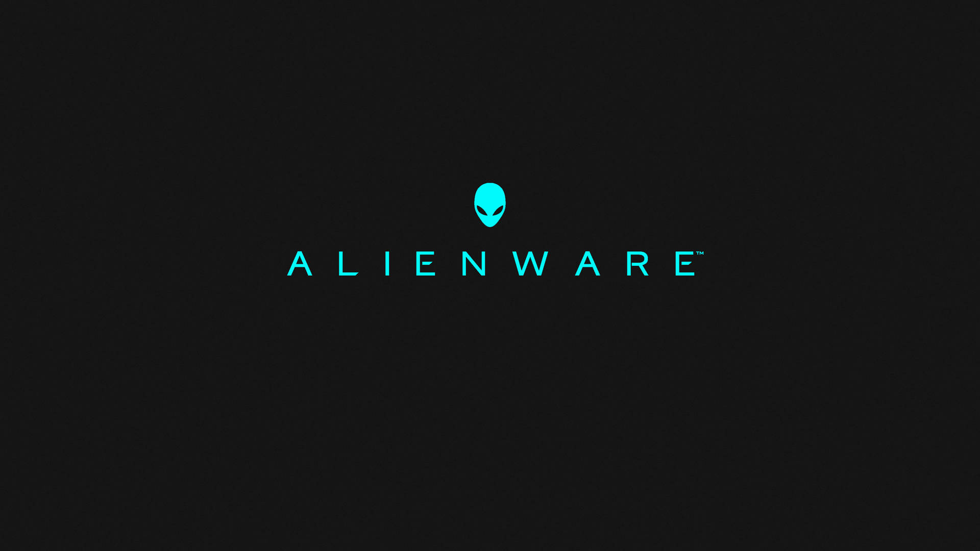 黑色背景上的青色Alienware標誌 — 3840x2160 動態圖片 壁紙