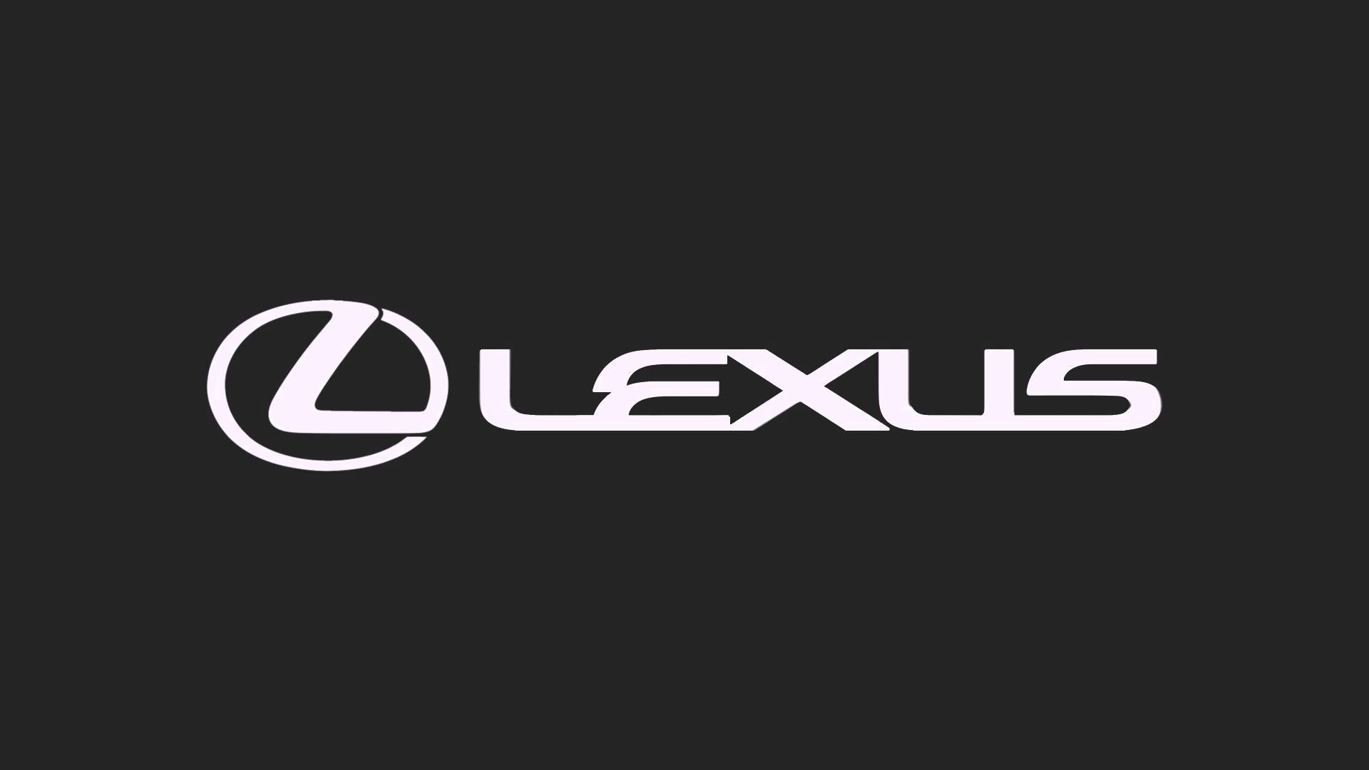 Lexus 標誌 桌布 壁紙 — 白色 Lexus 標誌在純深灰色背景上顯得格外突出。