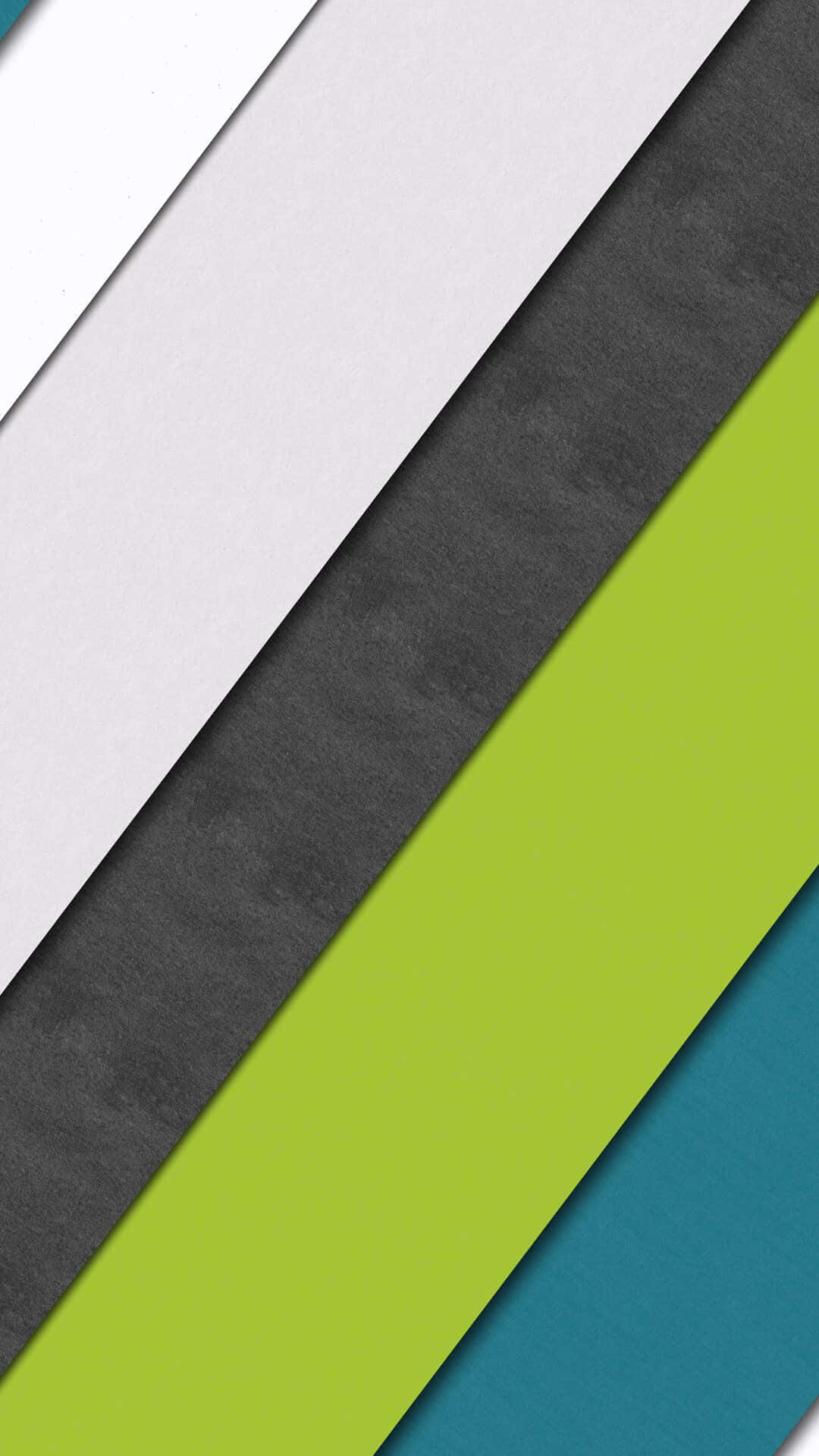 Google Material 桌布 壁紙 — 白色、灰色、炭灰色、萊姆綠色和藍綠色的紋理紙張斜紋條紋，營造出現代簡約的抽象構圖。