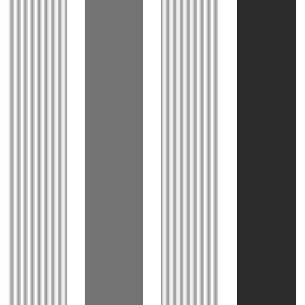 Stripes 桌布 壁紙 — 白色、灰色和黑色的垂直條紋搭配細線，營造出極簡的單色圖案。