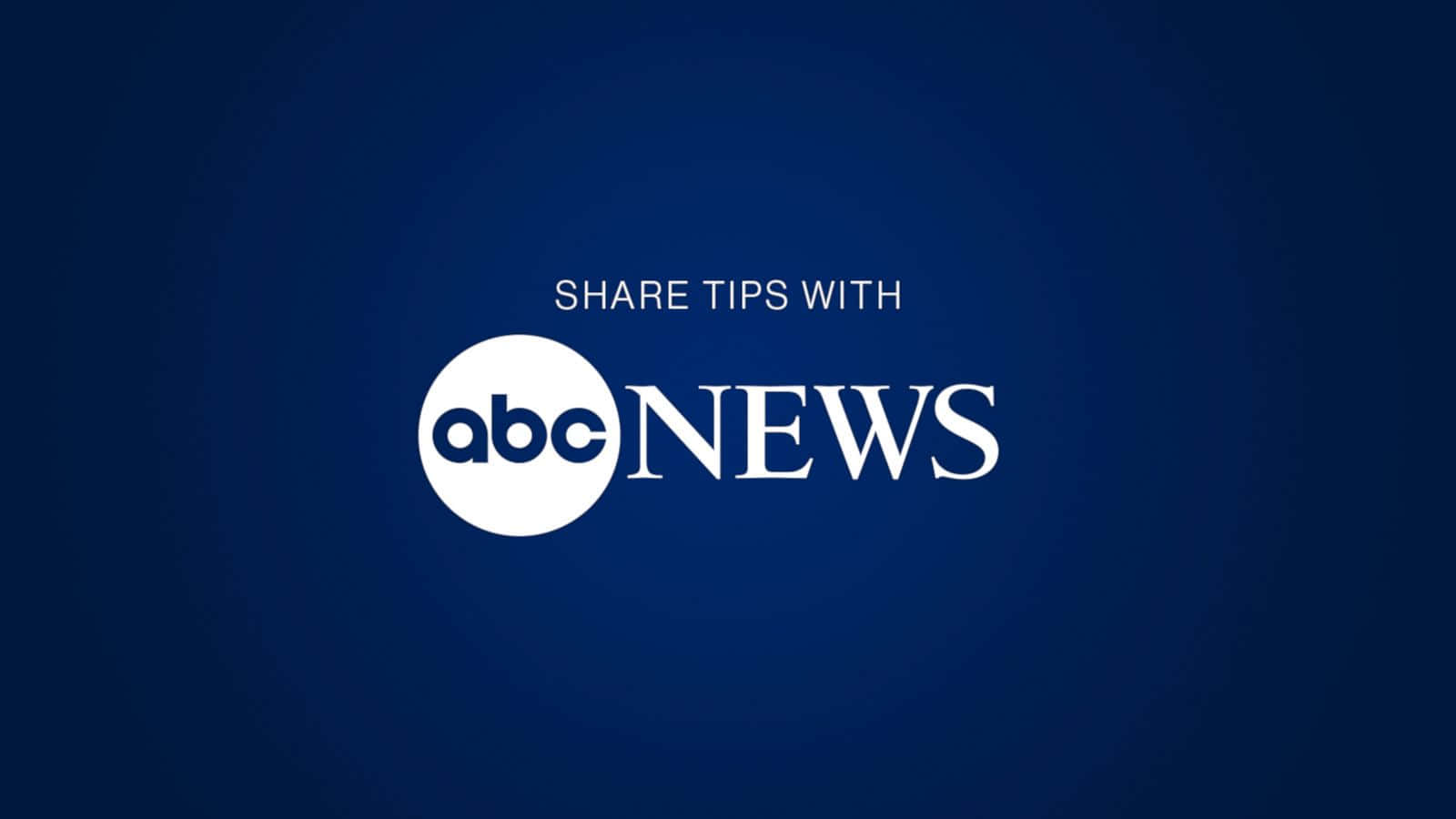 text 桌布 壁紙 — 白色abc news標誌居中於深藍色漸變背景上，上方有文字。