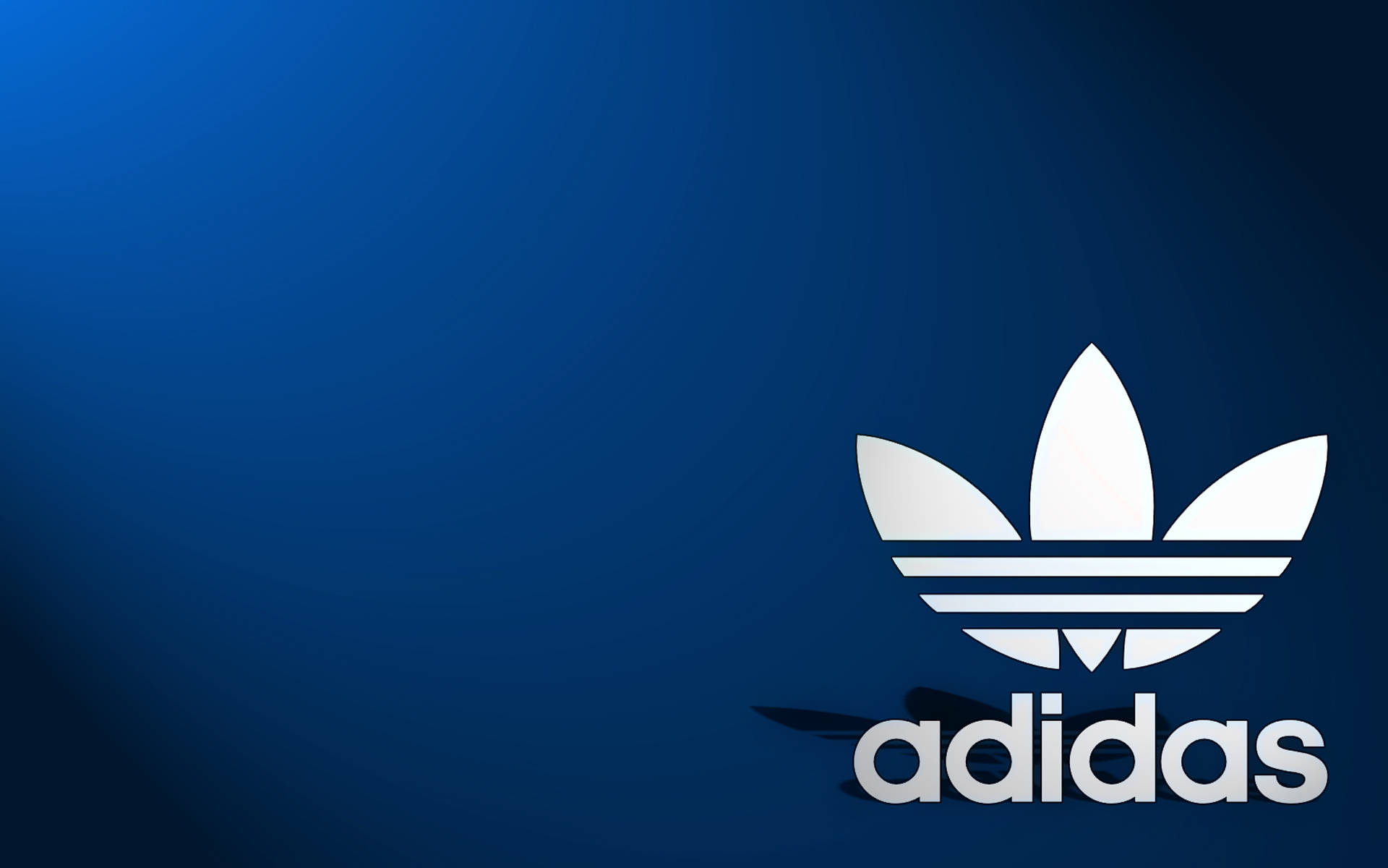 藍色漸變背景上的白色adidas標誌 — Valorant Logo 壁紙