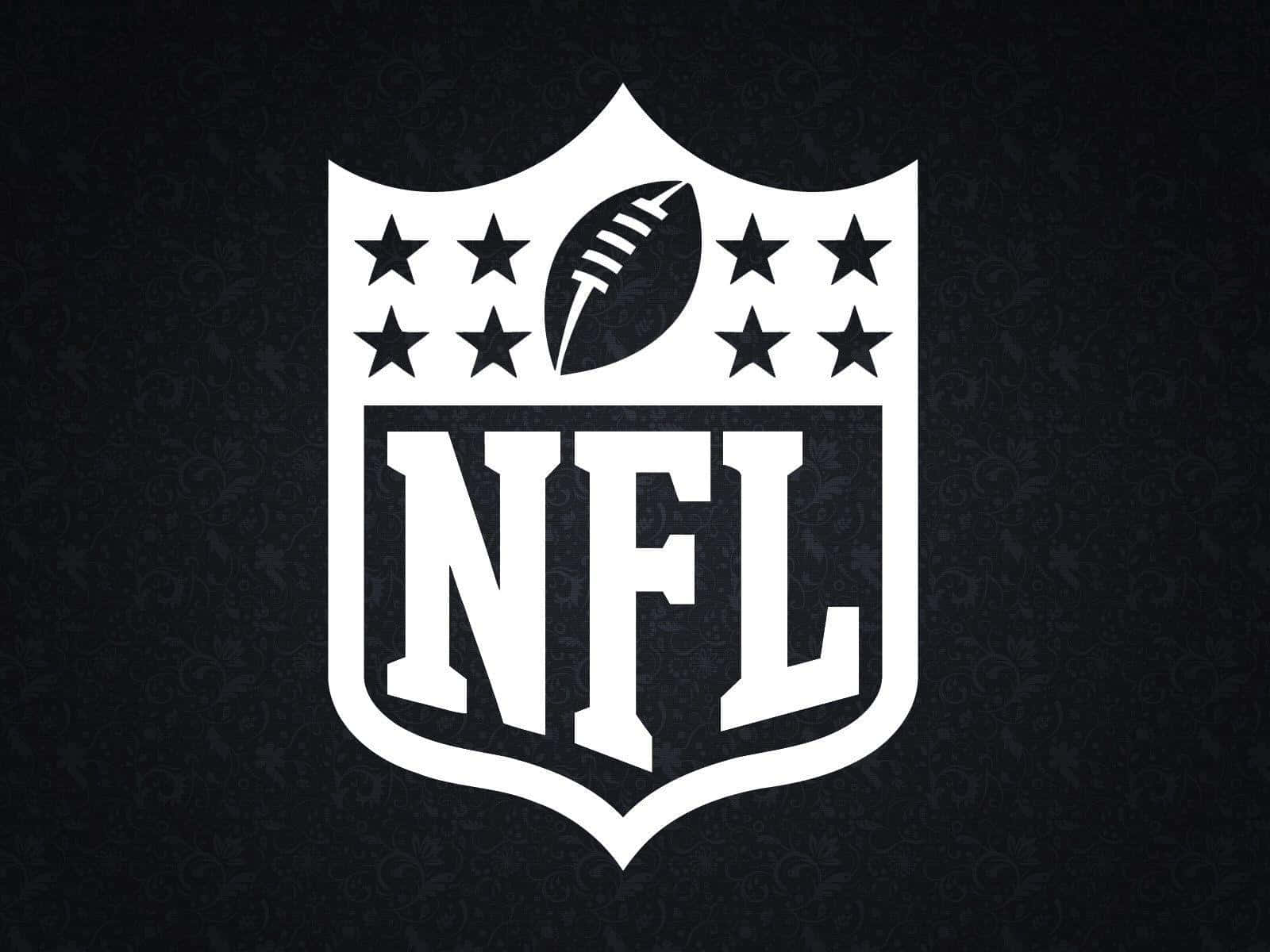 NFL標誌，帶有星星和足球，深色紋理背景 — NFL GIF 壁紙