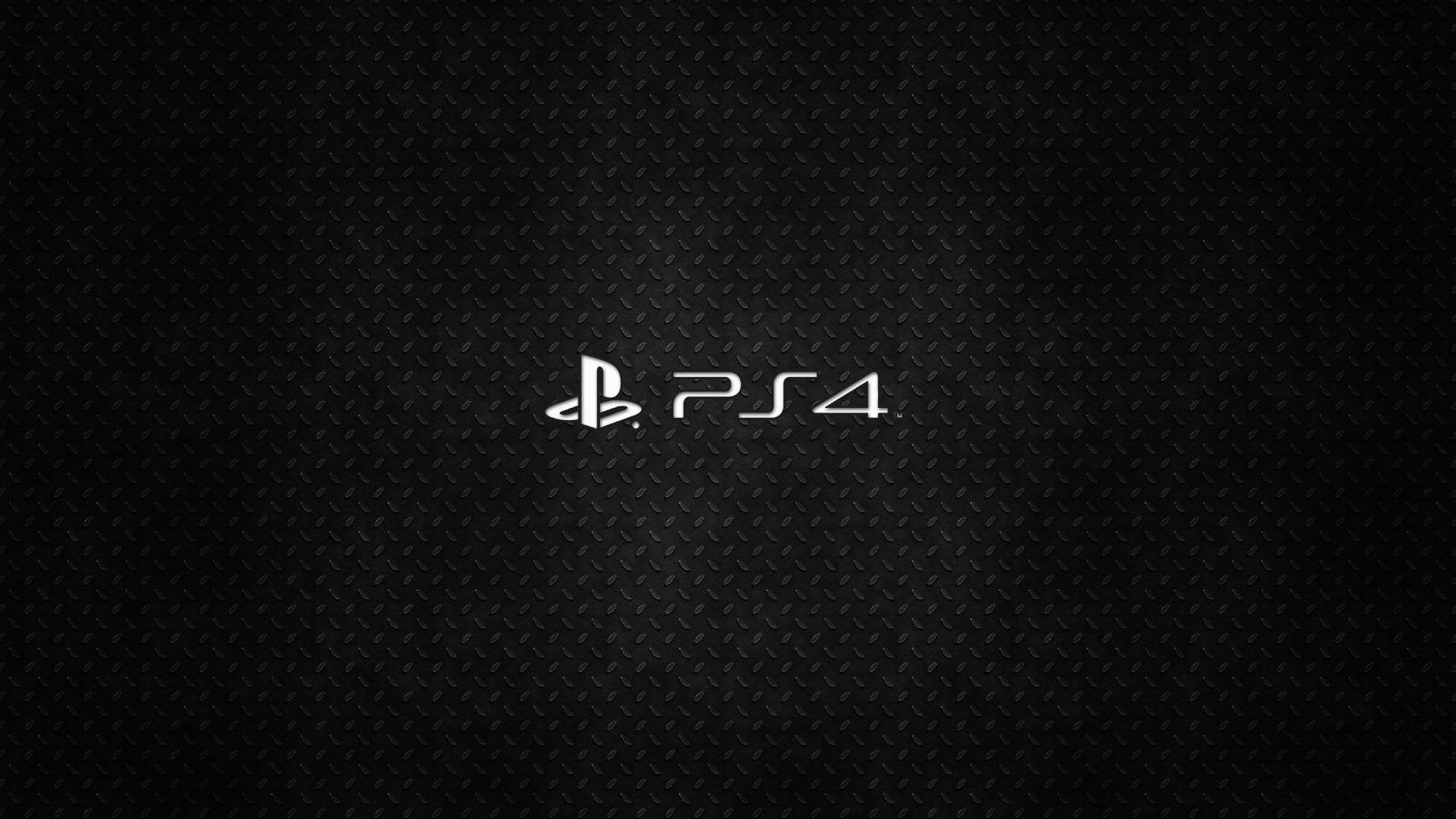 PS4標誌在黑色鑽石紋板紋理背景上 — Ps4 壁紙