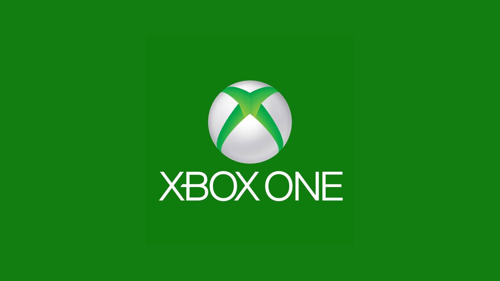 Xbox 桌布 壁紙 — 白色和綠色的Xbox One標誌居中放置在純綠色背景上，字體清晰。