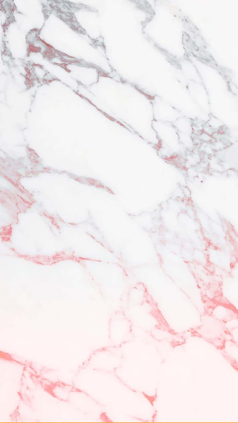 Tumblr White 桌布 壁紙 — 白色大理石的特寫，帶有柔和粉紅色和灰色紋理，以有機圖案流動。