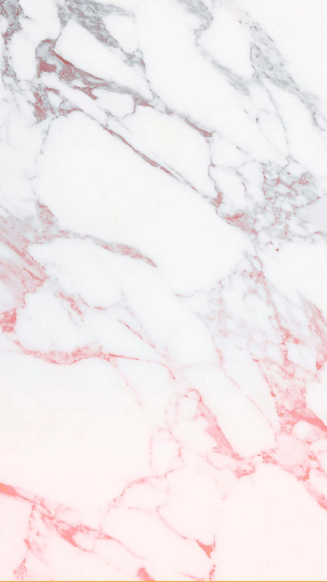 Marble Pink 桌布 壁紙 — 白色大理石的特寫，帶有柔和粉紅色和灰色的有機紋理流動。