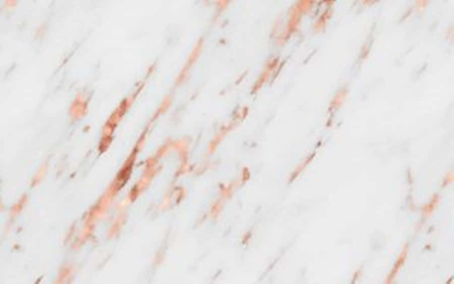 Rose Gold Marble 桌布 壁紙 — 白色大理石表面，帶有優雅的玫瑰金色紋理，對角線流過框架。