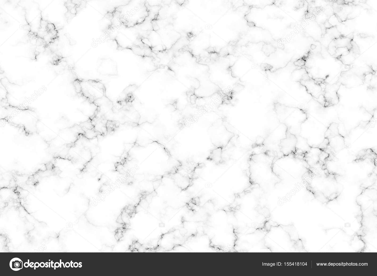 Aesthetic Gray Marble 桌布 壁紙 — 白色大理石表面的特寫，帶有複雜的灰色紋理圖案。