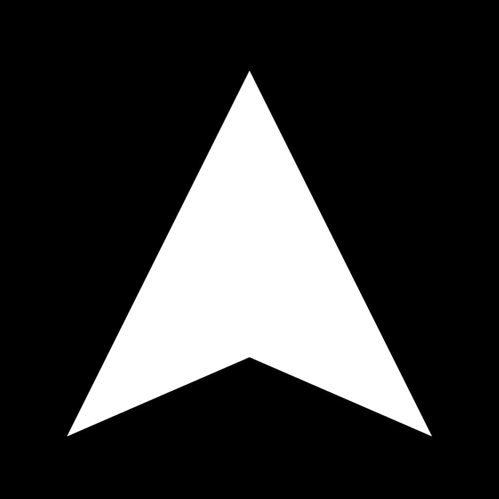 白色箭頭圖示簡約設計 壁紙