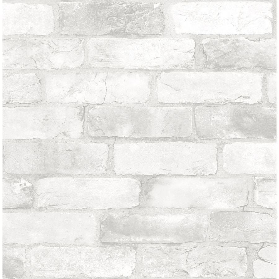 Brick 桌布 壁紙 — 白色紋理磚牆的特寫，帶有微妙的灰色陰影和粗糙的石質表面。