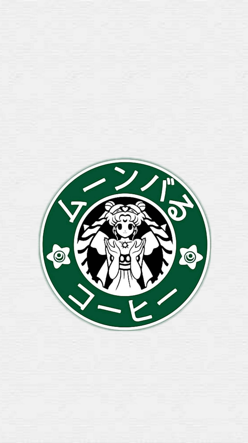 綠色圓形標誌，穿著水手服的動漫女孩手持星星