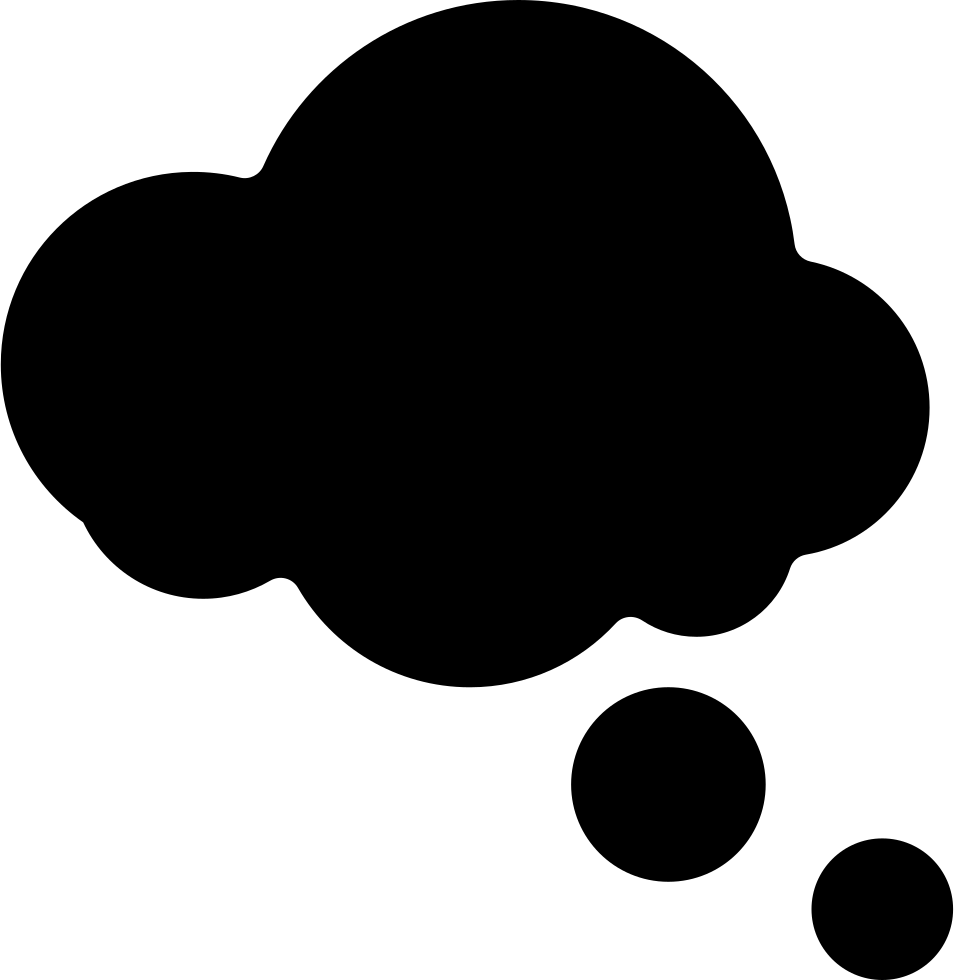 Cloud 桌布 壁紙 — 白色背景上，一個極簡黑色雲朵剪影，下方有兩個較小的水滴。