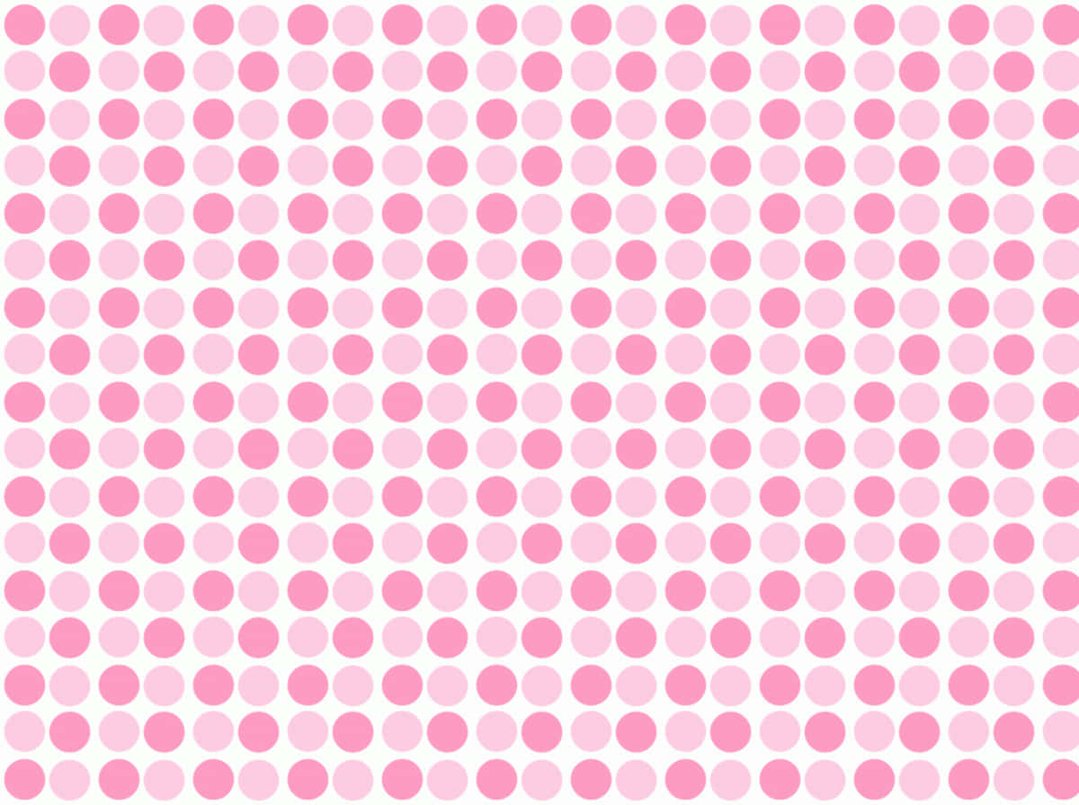 Pink Polka Dot 桌布 壁紙 — 白色背景上交替淺粉紅色和深粉紅色圓圈的無縫圖案。