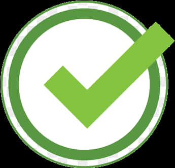 Check Mark 桌布 壁紙 — 白色背景上圓形綠色邊框內的一個粗體綠色勾號。
