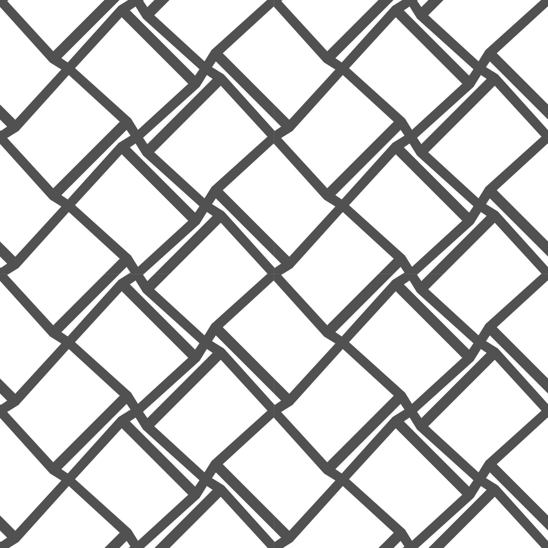 White Grid 桌布 壁紙 — 白色背景上帶有幾何菱形圖案的無縫黑色鐵絲網圍欄圖案。