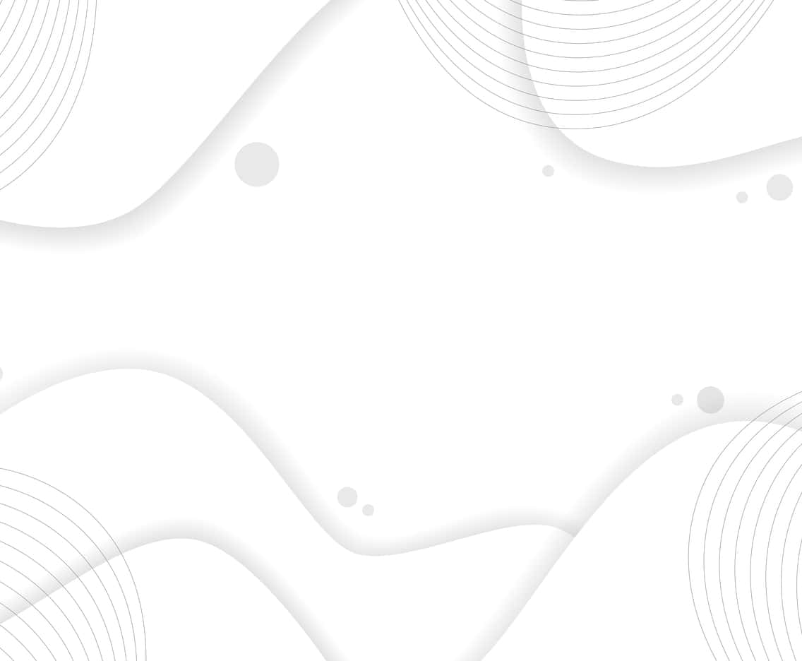 White Pattern 桌布 壁紙 — 白色背景上帶有柔和灰色曲線和圓圈的簡約抽象壁紙。
