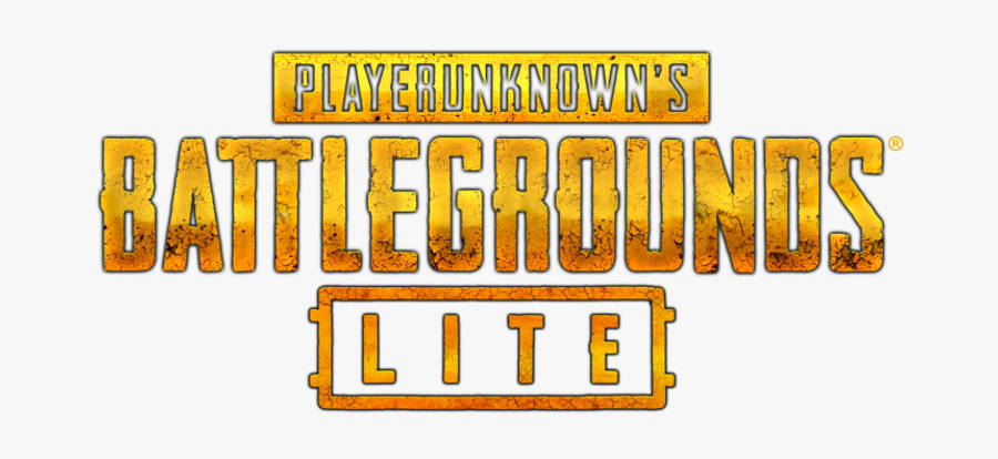 標誌 桌布 壁紙 — 白色背景上帶有風化金屬效果的 PlayerUnknown's Battlegrounds Lite 大膽金色紋理標誌。