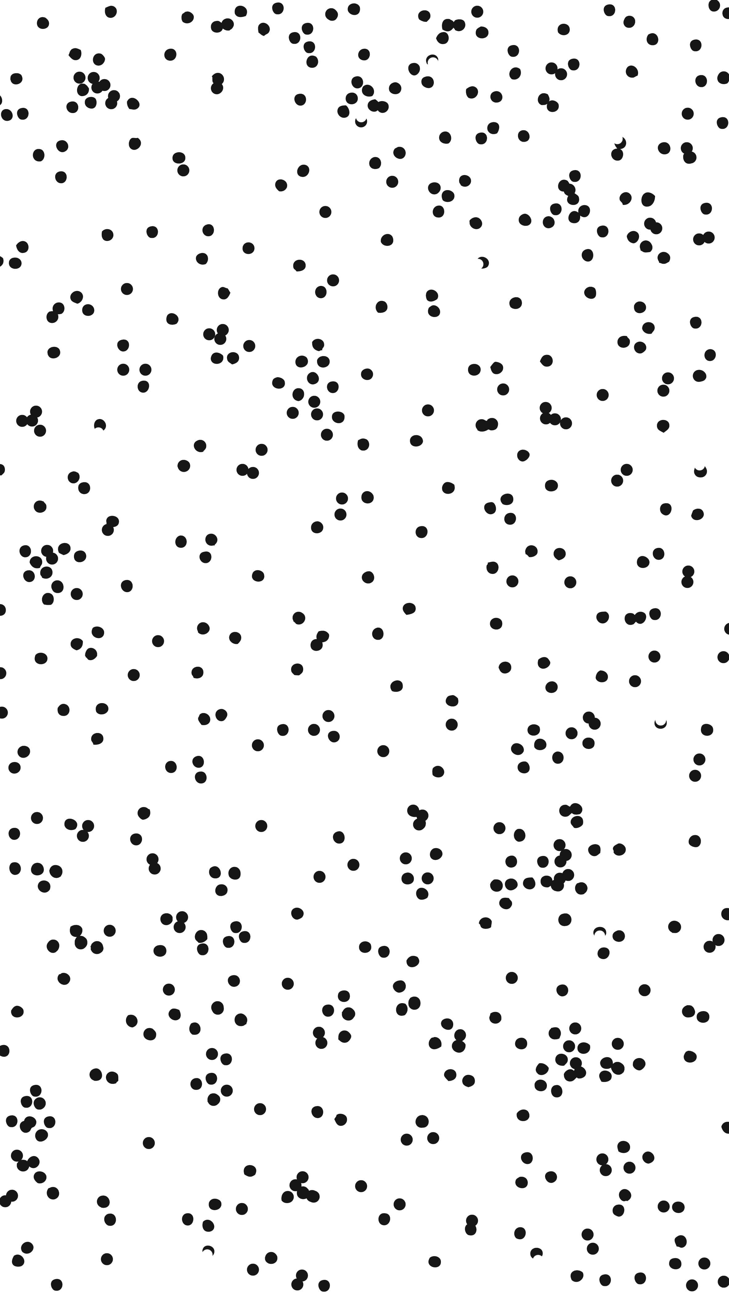 Black And White Dots 桌布 壁紙 — 白色背景上散落黑色圓點和微妙新月形狀的極簡圖案。