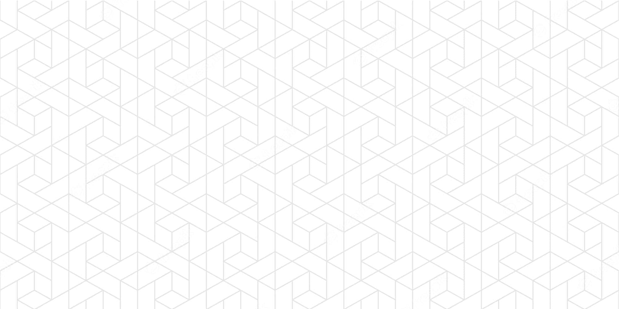 Geometric Pattern 桌布 壁紙 — 白色背景上柔和灰色相互連接立方體的極簡幾何圖案。