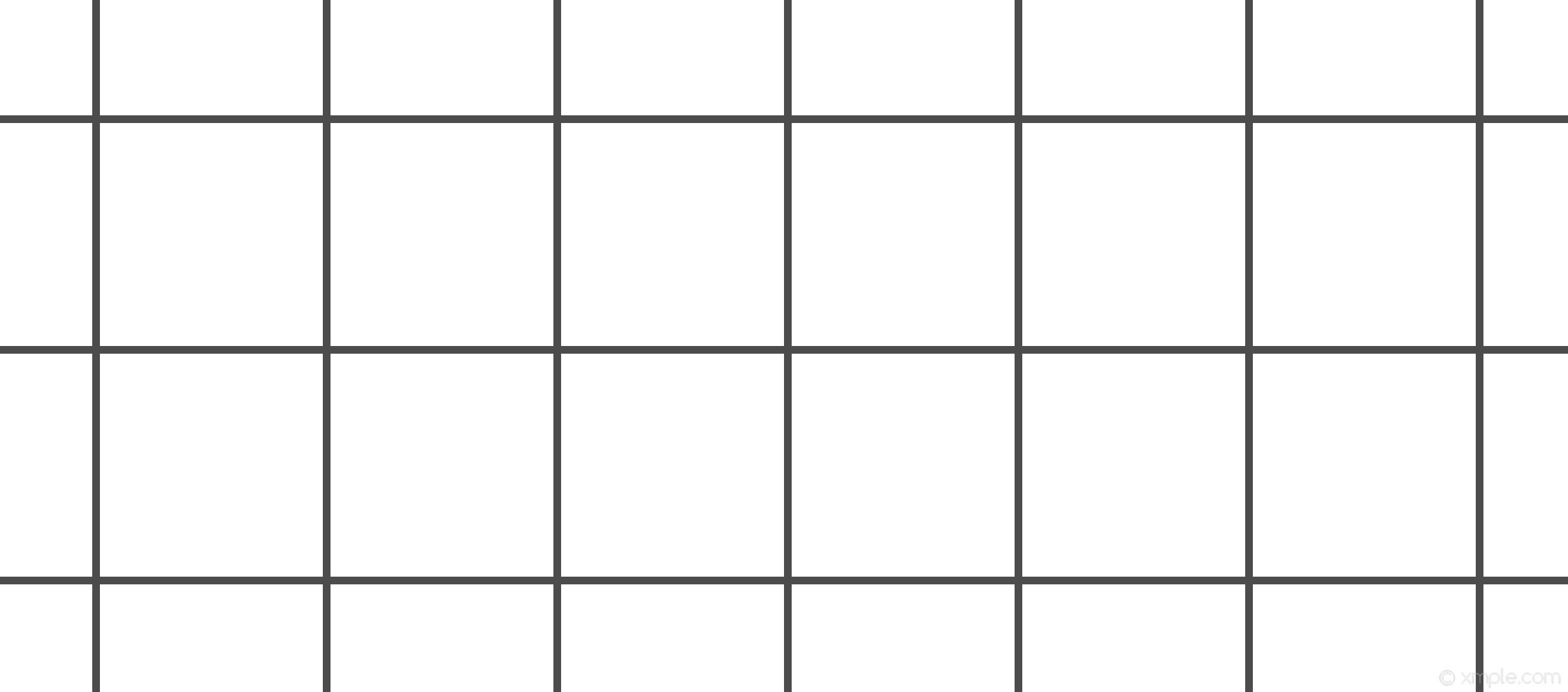 black and white aesthetic grid 桌布 壁紙 — 白色背景上由細灰色線條組成的極簡網格圖案，形成均勻的正方形。