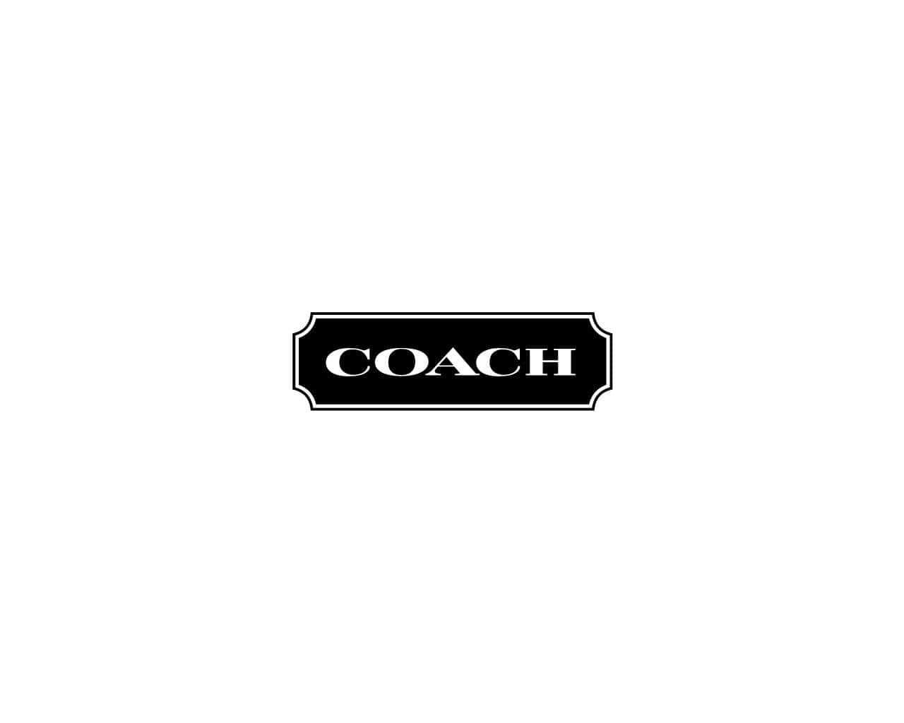 白色背景上的Coach标志 壁紙