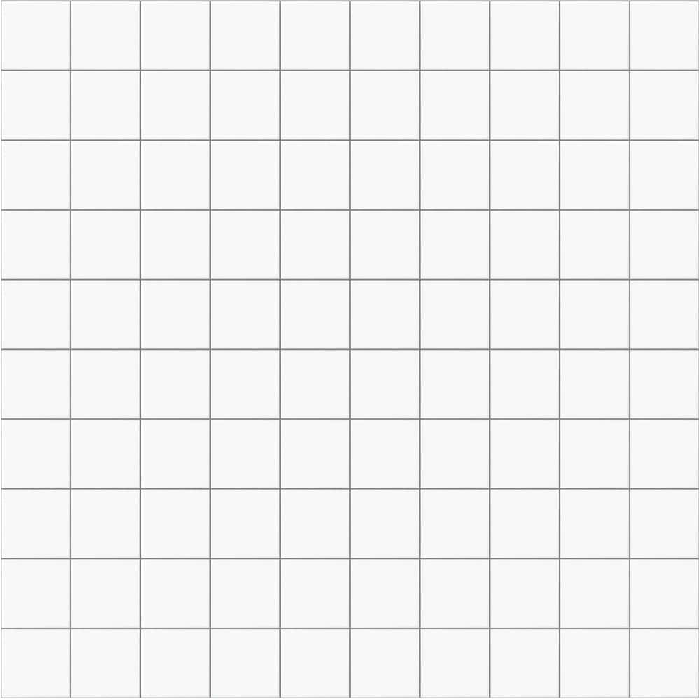 White Square 桌布 壁紙 — 白色背景上的淺灰色線條極簡網格圖案，營造出乾淨的幾何設計。