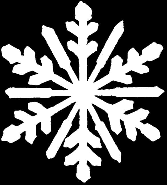 白色雪花黑背景 壁紙