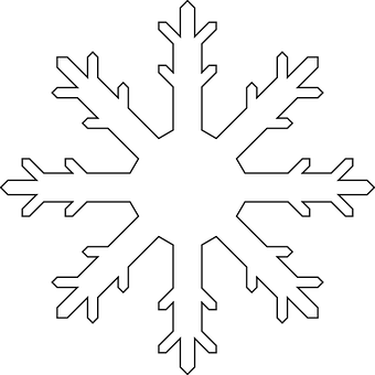 白色雪花黑色背景 壁紙