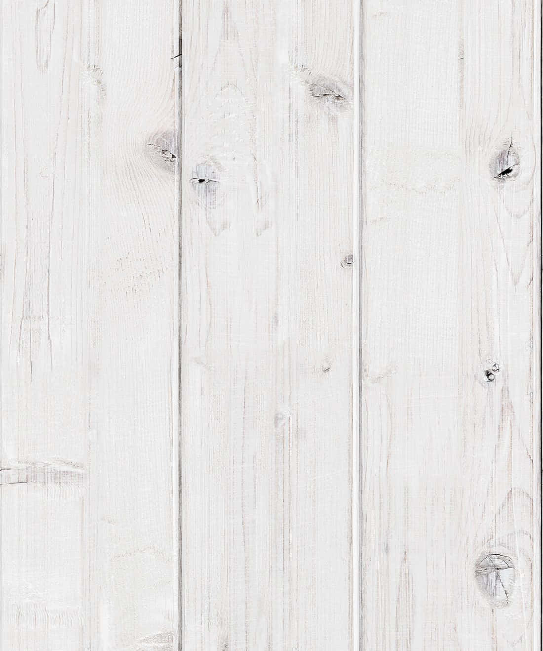 Shiplap 桌布 壁紙 — 白色風化木板的特寫，可見木紋和節疤，質感細膩。