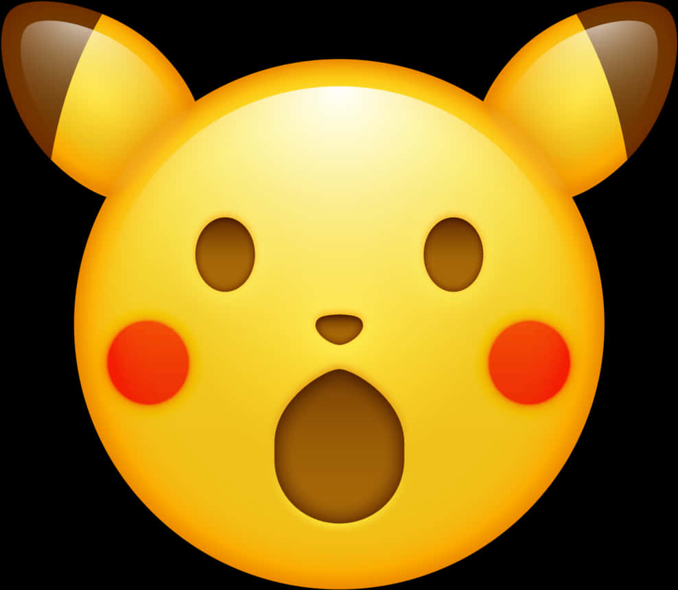 皮卡丘驚訝表情符號 壁紙