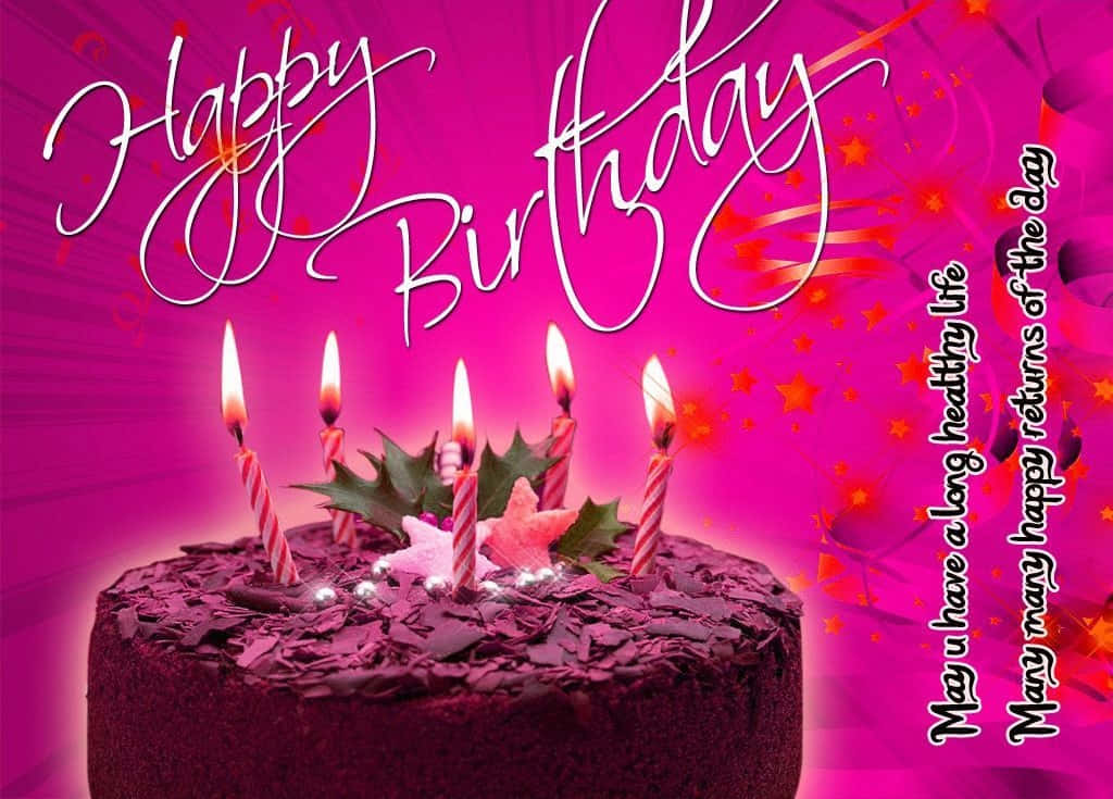 祝你生日充滿喜悅、愛與無數快樂時刻！ 壁紙
