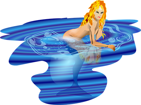 神祕美人魚水影幻境 壁紙