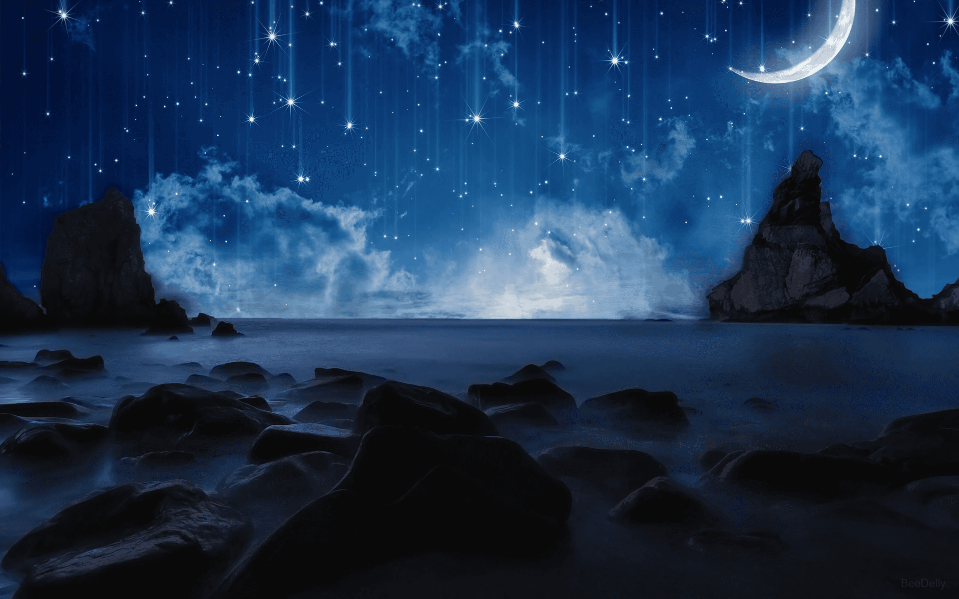 神秘夜空 壁紙
