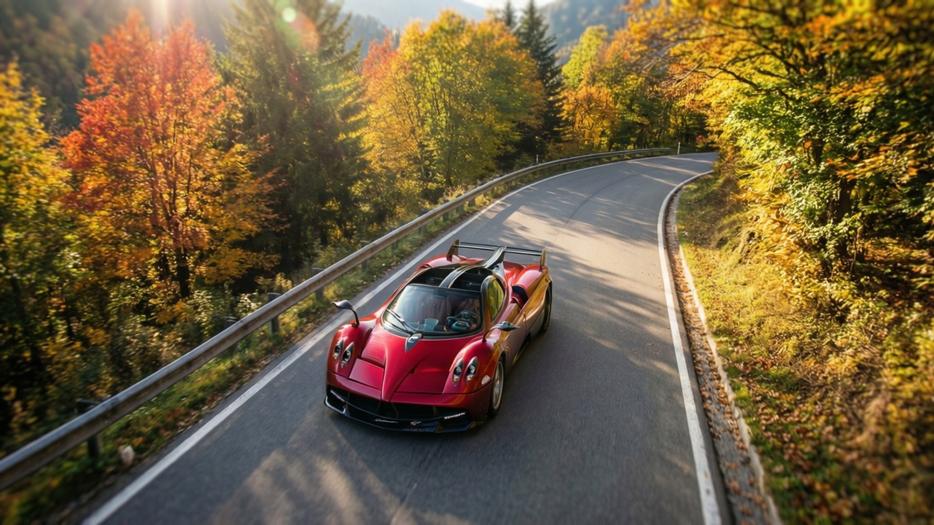 秋日空拍 Huayra 壁紙