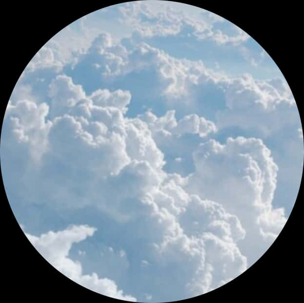積雲圓框 壁紙
