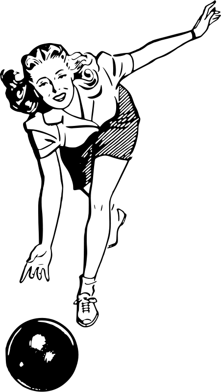 空無一人的保齡球道 壁紙