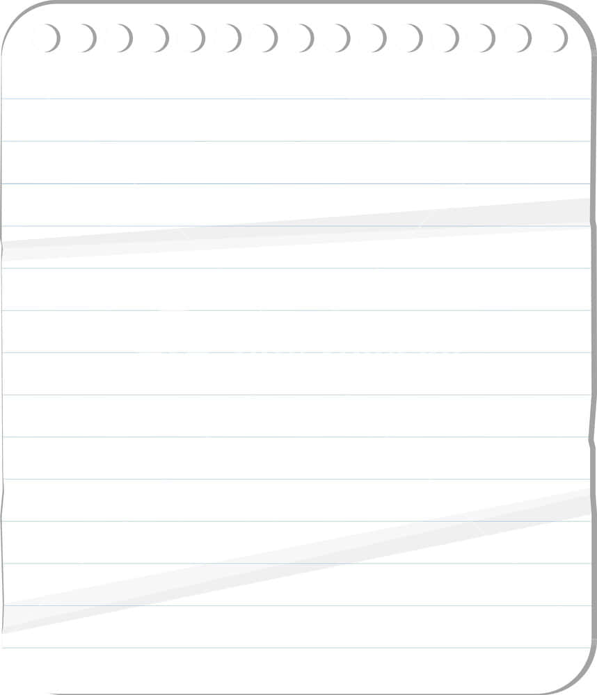 Diary 桌布 壁紙 — 空白橫線筆記本頁面，帶有螺旋裝訂和柔和陰影摺痕。