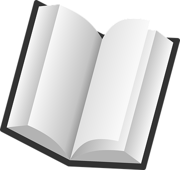 空白翻開的書籍圖示 壁紙
